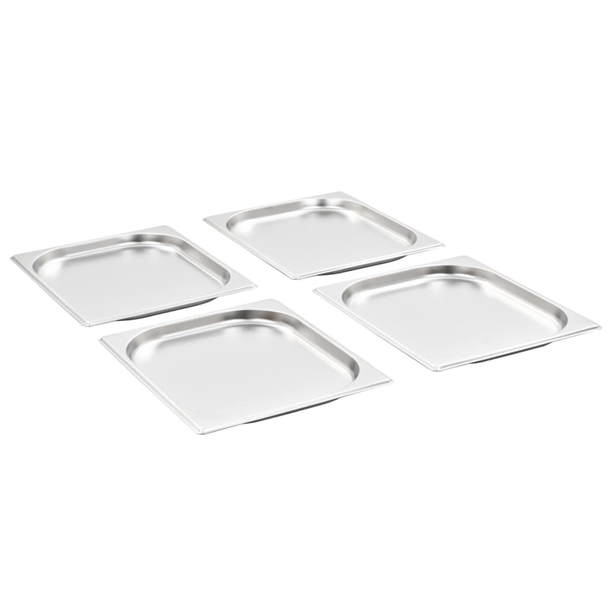 vidaXL Λεκάνες Gastronorm 8 τεμ. GN 1/2 20 χιλ. από Ανοξείδωτο Ατσάλι