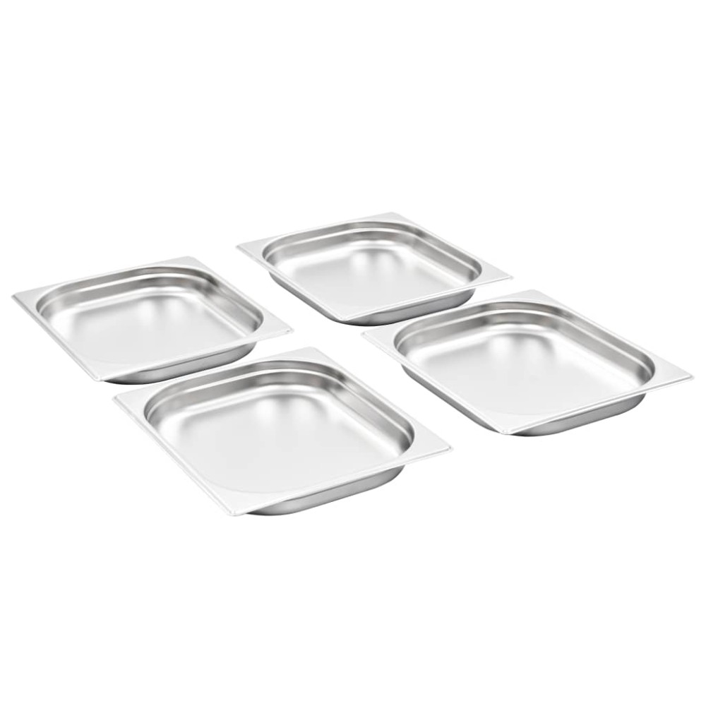vidaXL Λεκάνες Gastronorm 8 τεμ. GN 1/2 40 χιλ. από Ανοξείδωτο Ατσάλι