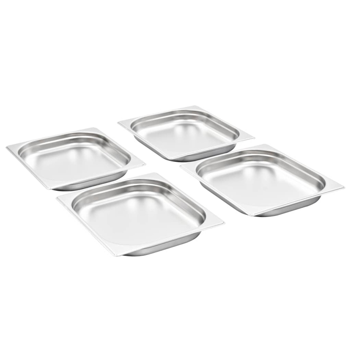 vidaXL Λεκάνες Gastronorm 8 τεμ. GN 1/2 40 χιλ. από Ανοξείδωτο Ατσάλι