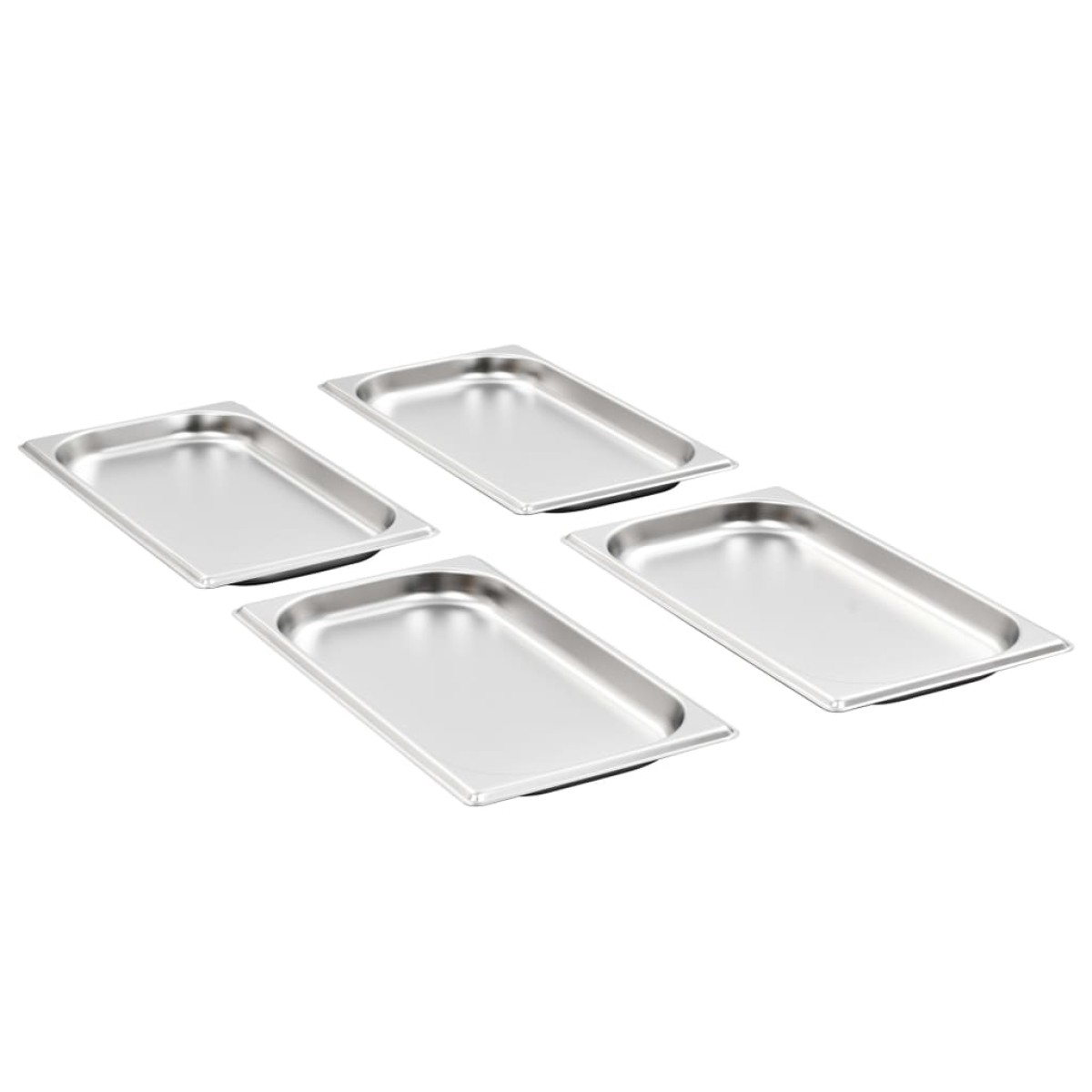 vidaXL Λεκάνες Gastronorm 12 τεμ. GN 1/3 20 χιλ. από Ανοξείδωτο Ατσάλι