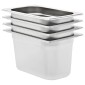 vidaXL Λεκάνες Gastronorm 4 τεμ. GN 1/4 150 χιλ. από Ανοξείδωτο Ατσάλι