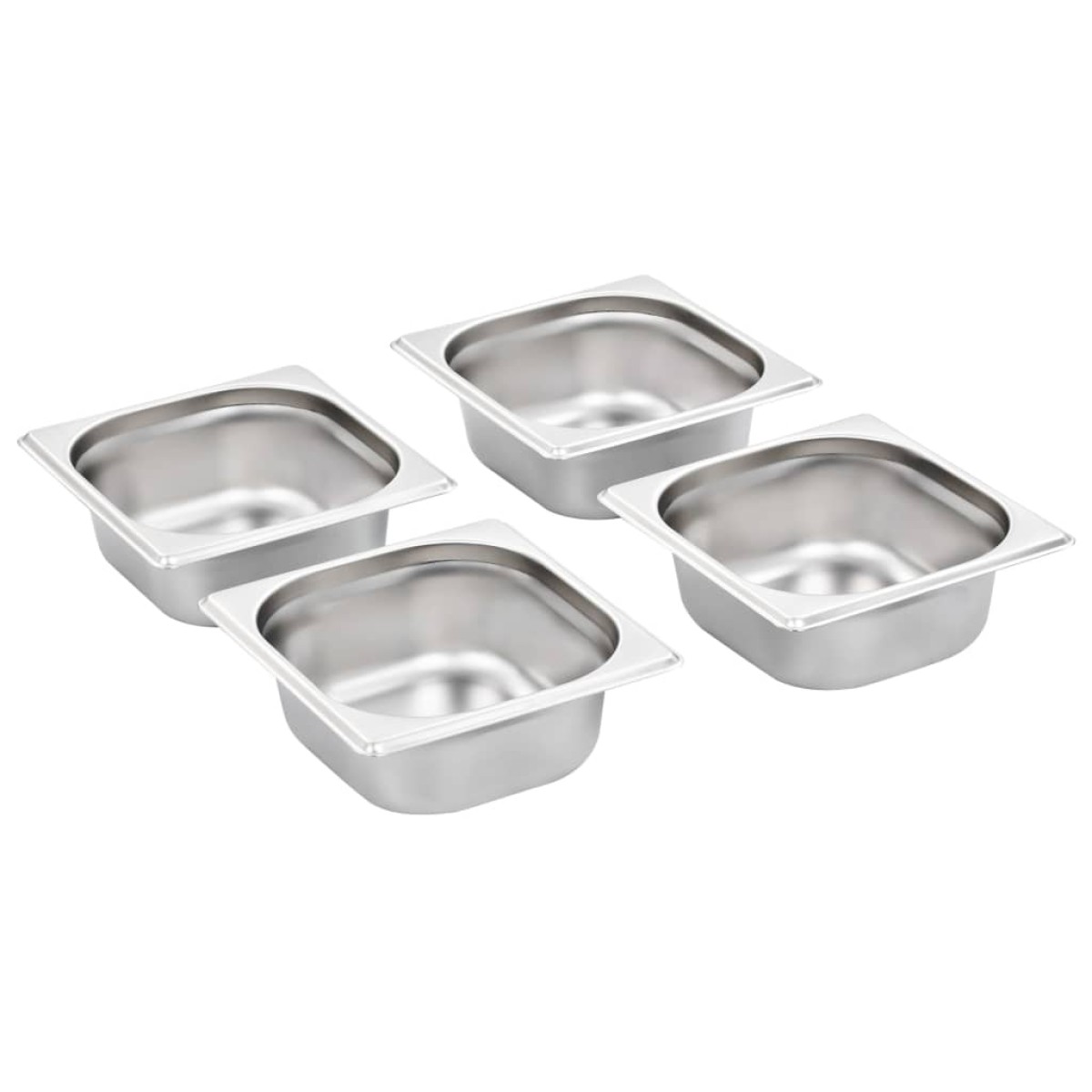vidaXL Λεκάνες Gastronorm 12 τεμ. GN 1/6 65 χιλ. από Ανοξείδωτο Ατσάλι