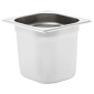 vidaXL Λεκάνες Gastronorm 8 τεμ. GN 1/6 150 χιλ. από Ανοξείδωτο Ατσάλι