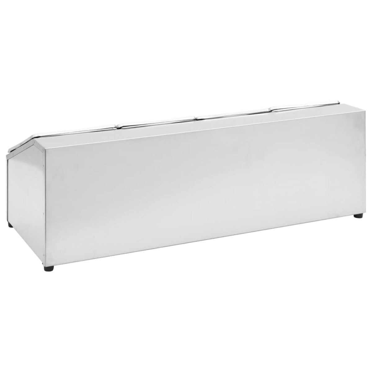 vidaXL Βάση για Λεκάνες Gastronorm με 4 Σκεύη GN 1/6 Ανοξείδωτο Ατσάλι