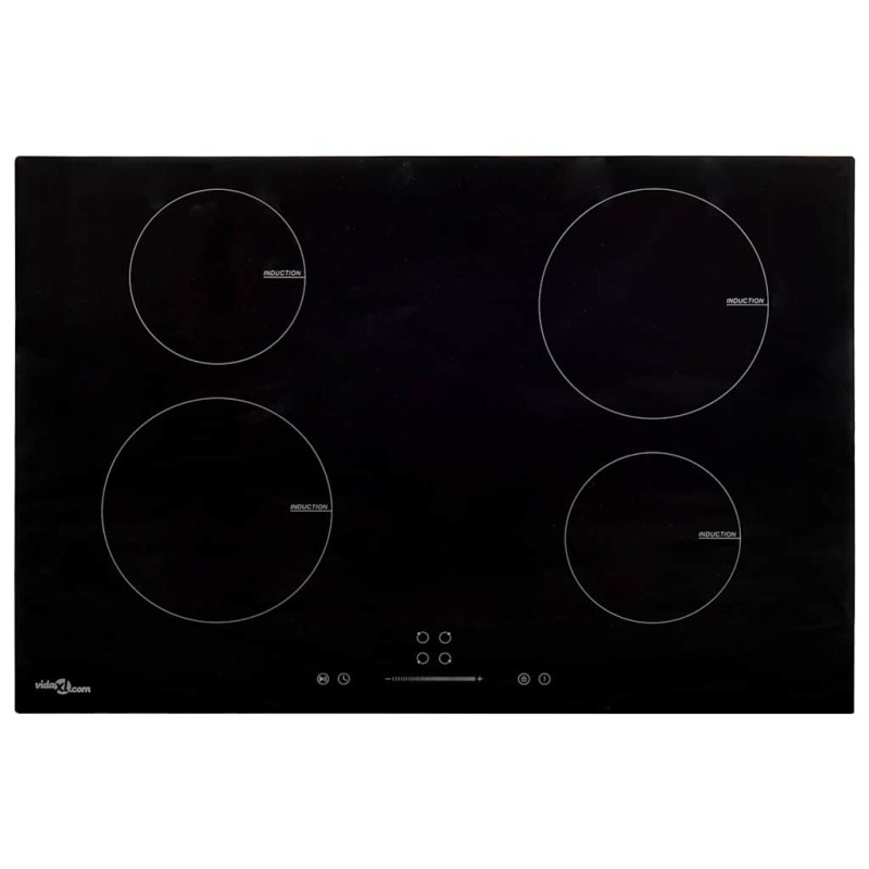 vidaXL Εστία Επαγωγική με 4 Εστίες & Πλήκτρα Αφής 77 εκ. 7000 W Γυάλινη