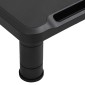 vidaXL Βάση Οθόνης Μαύρη 38 x 24 x 10,5 εκ.