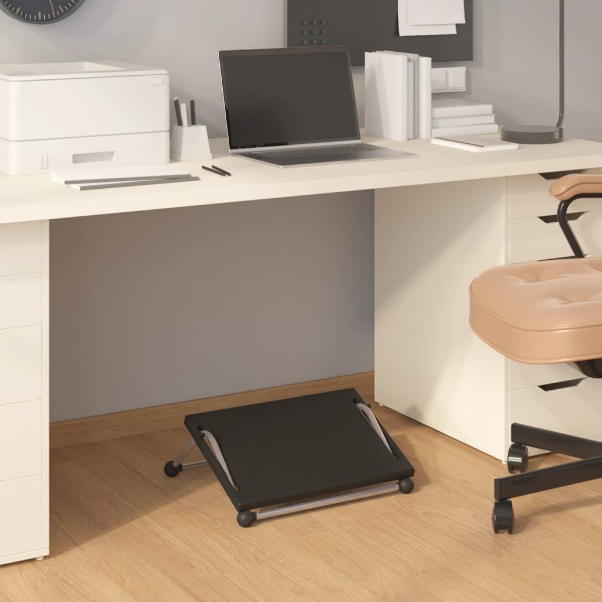 vidaXL Υποπόδιο Μαύρο 45 x 40 x 13,5 εκ.