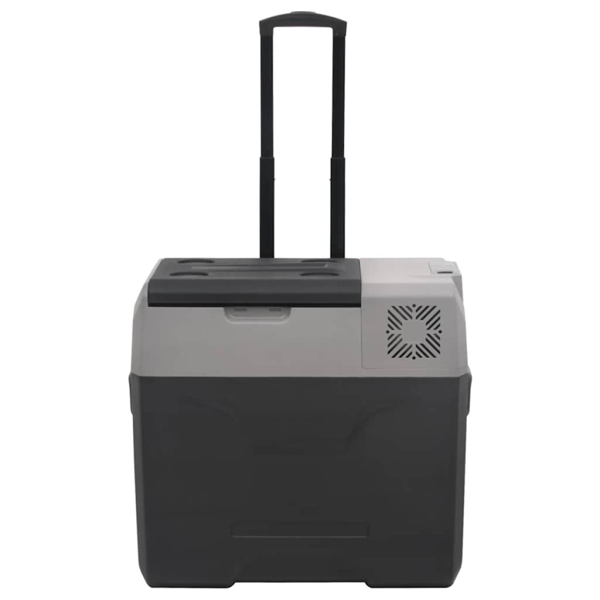 vidaXL Ψυγείο με Ρόδες και Λαβή Μαύρο/Γκρι 40 Λ. από Πολυπροπυλένιο
