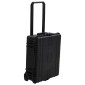vidaXL Θήκη Πτήσης με Ρόδες Μαύρη 63 x 50 x 23 εκ. από Πολυπροπυλένιο