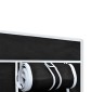 vidaXL Ντουλάπα Αναδιπλούμενη Μαύρη 110 x 45 x 175 εκ.