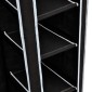 vidaXL Ντουλάπα Αναδιπλούμενη Μαύρη 110 x 45 x 175 εκ.