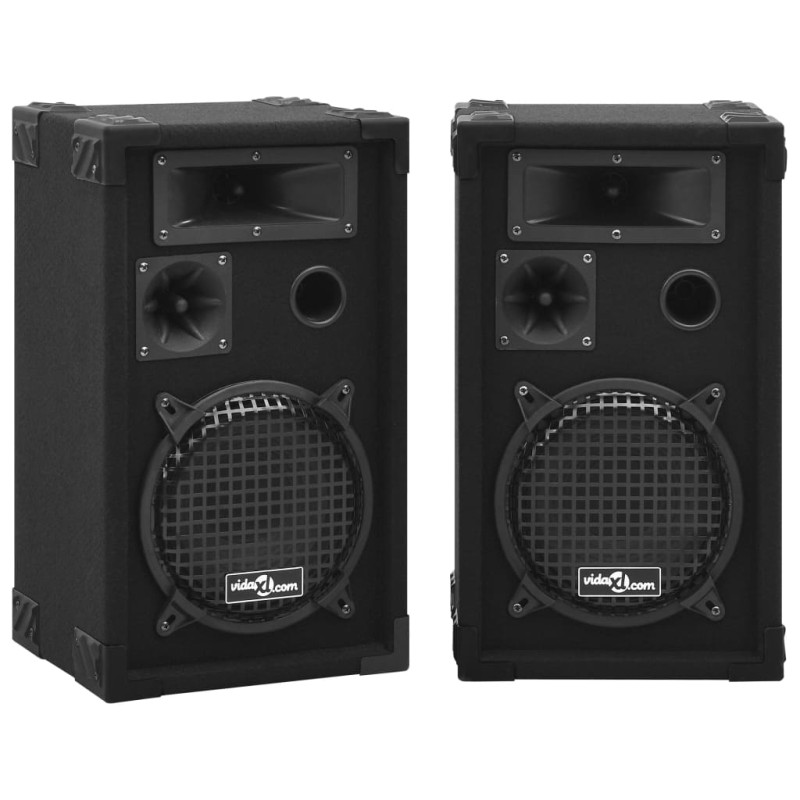 vidaXL Ηχεία Επαγγελματικά Παθητικά Hifi 2 τεμ. Μαύρα 800 W