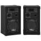 vidaXL Ηχεία Επαγγελματικά Παθητικά Hifi 2 τεμ. Μαύρα 800 W