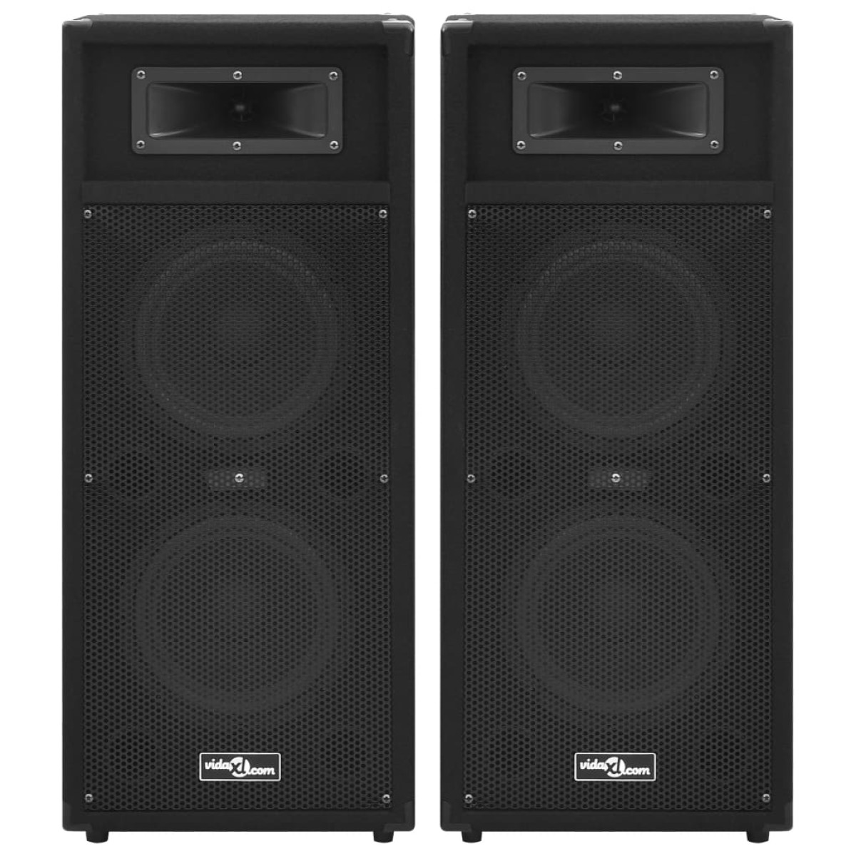 vidaXL Ηχεία Επαγγελματικά Παθητικά Hifi 2 τεμ. Μαύρα 1000 W