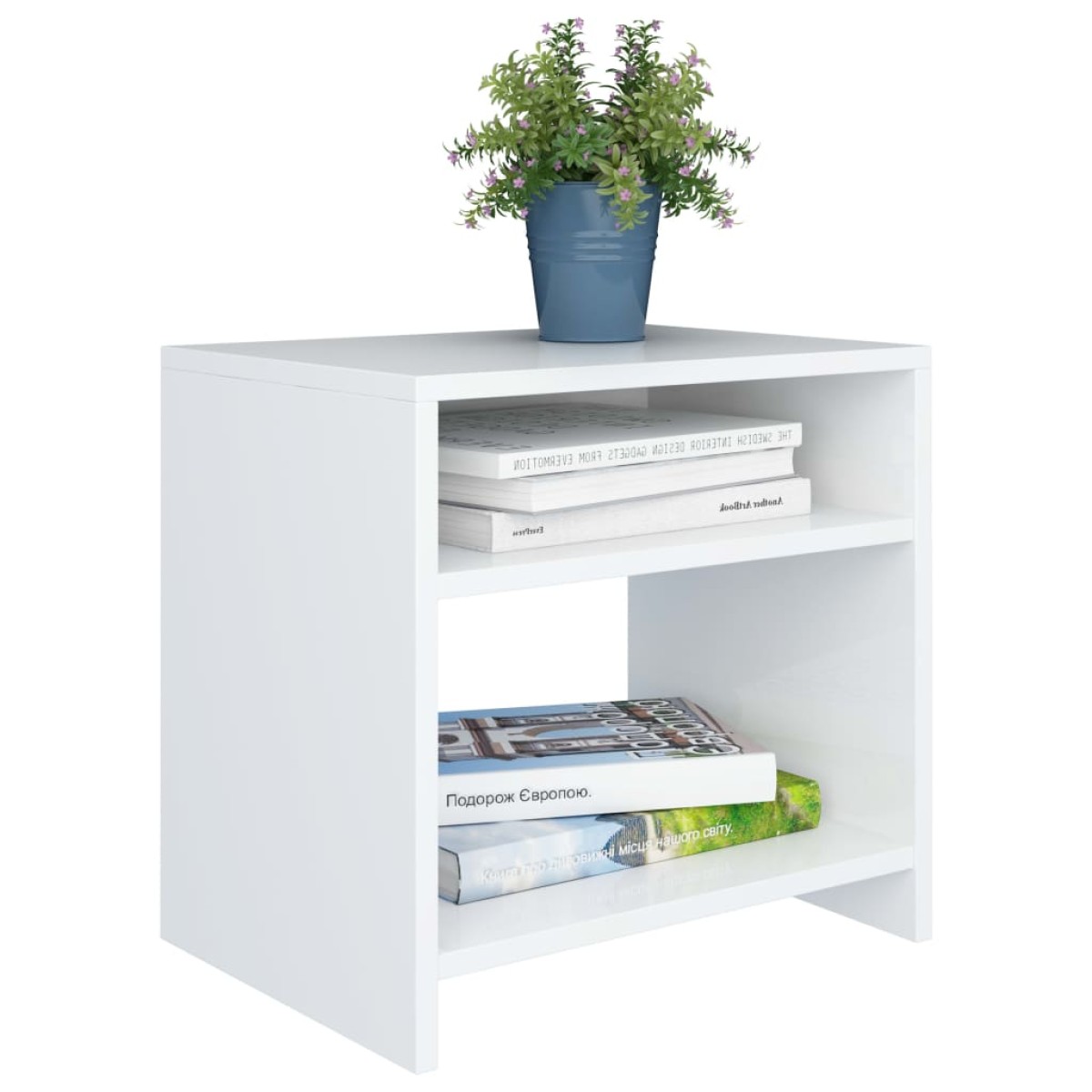 vidaXL Κομοδίνο Λευκό 40 x 30 x 40 εκ. από Μοριοσανίδα