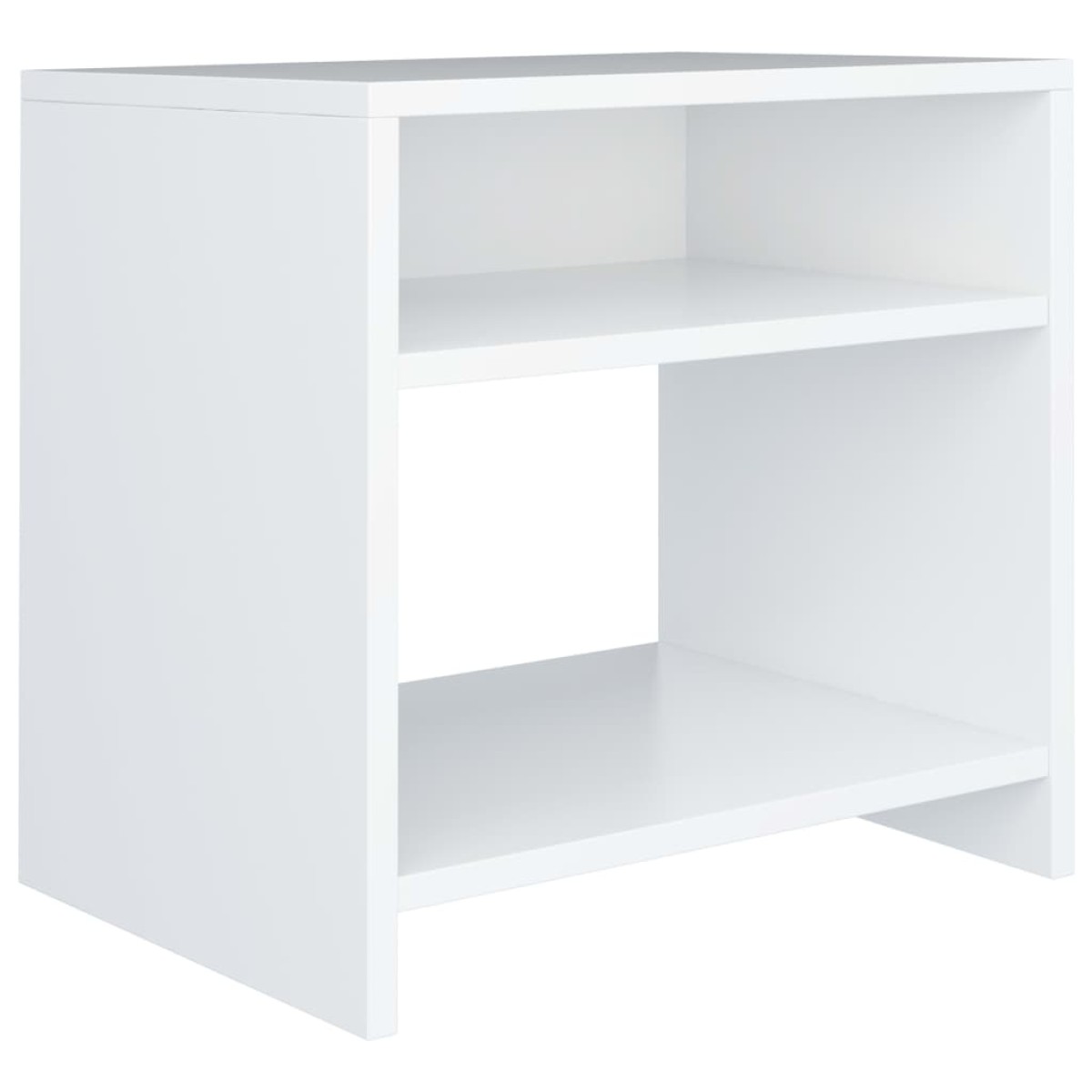 vidaXL Κομοδίνα 2 τεμ. Λευκά 40 x 30 x 40 εκ. από Μοριοσανίδα
