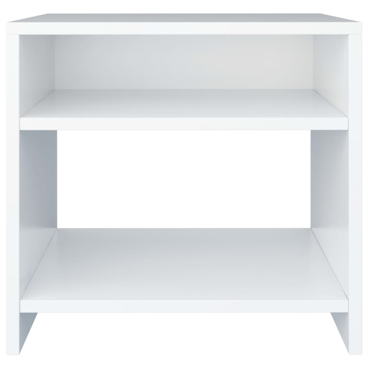 vidaXL Κομοδίνα 2 τεμ. Λευκά 40 x 30 x 40 εκ. από Μοριοσανίδα