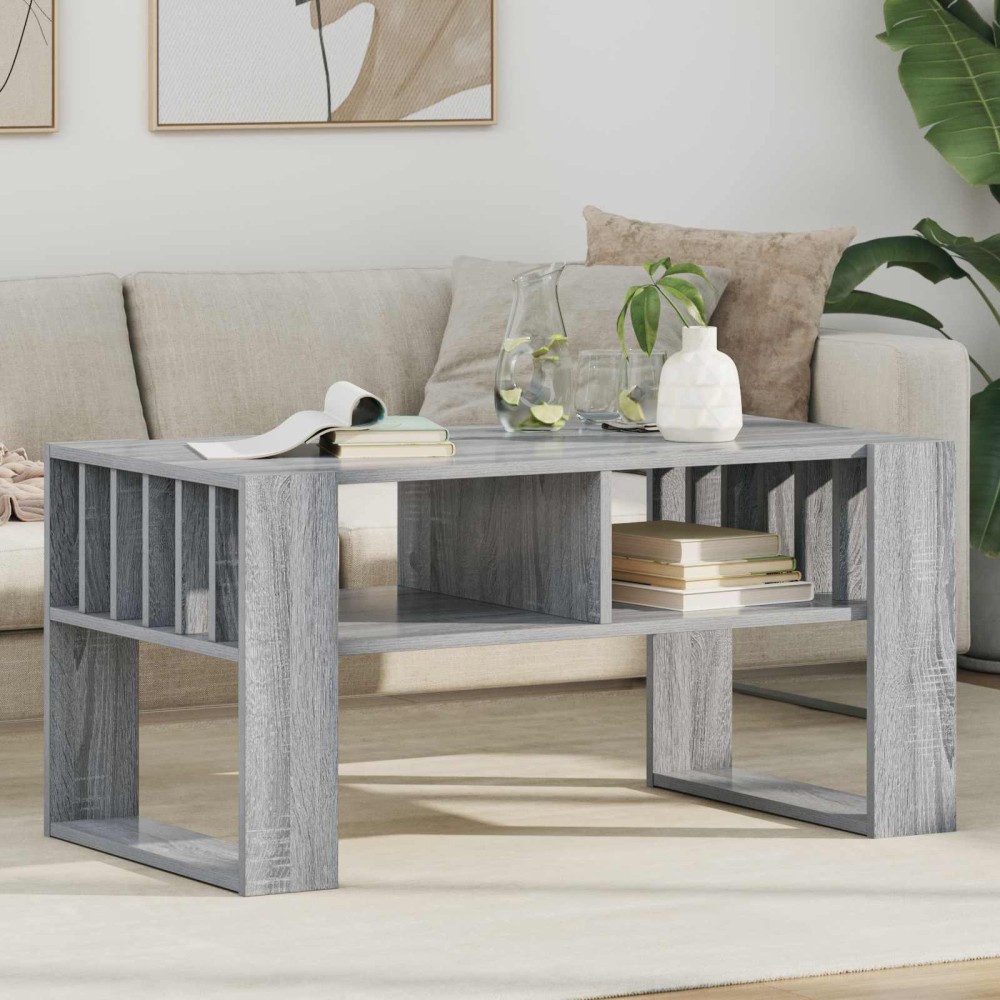 vidaXL Τραπεζάκι σαλονιού Γκρίζο Σονομα 92 x 49,5 x 45 εκ.