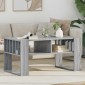 vidaXL Τραπεζάκι σαλονιού Γκρίζο Σονομα 92 x 49,5 x 45 εκ.