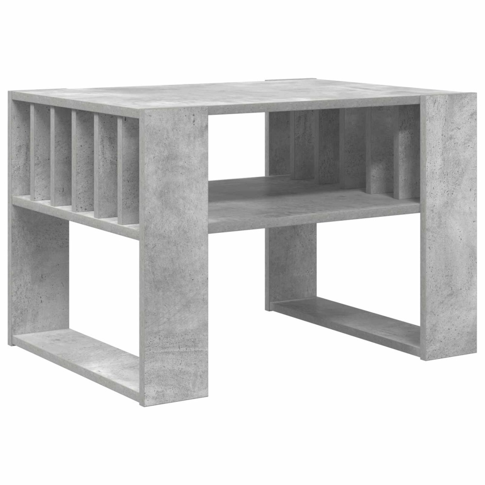 vidaXL Τραπεζάκι σαλονιού Σκυρόδεμα Γκρι 66 x 49,5 x 45 εκ.