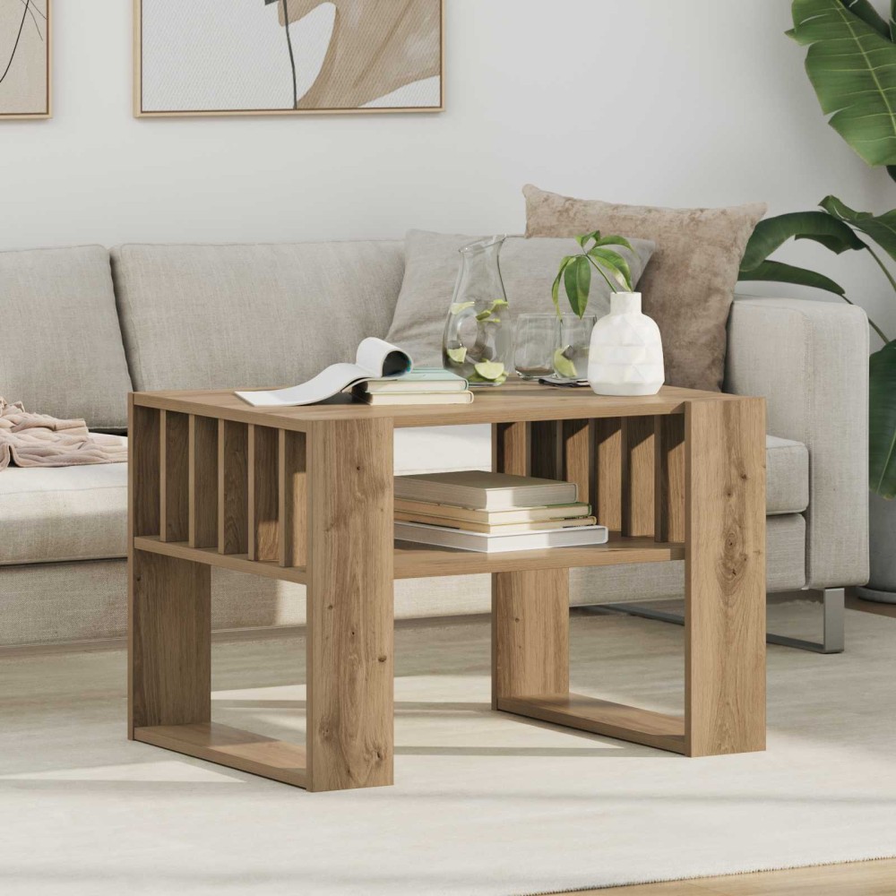vidaXL Τραπεζάκι σαλονιού Artisan Oak 66 x 49,5 x 45 εκ.