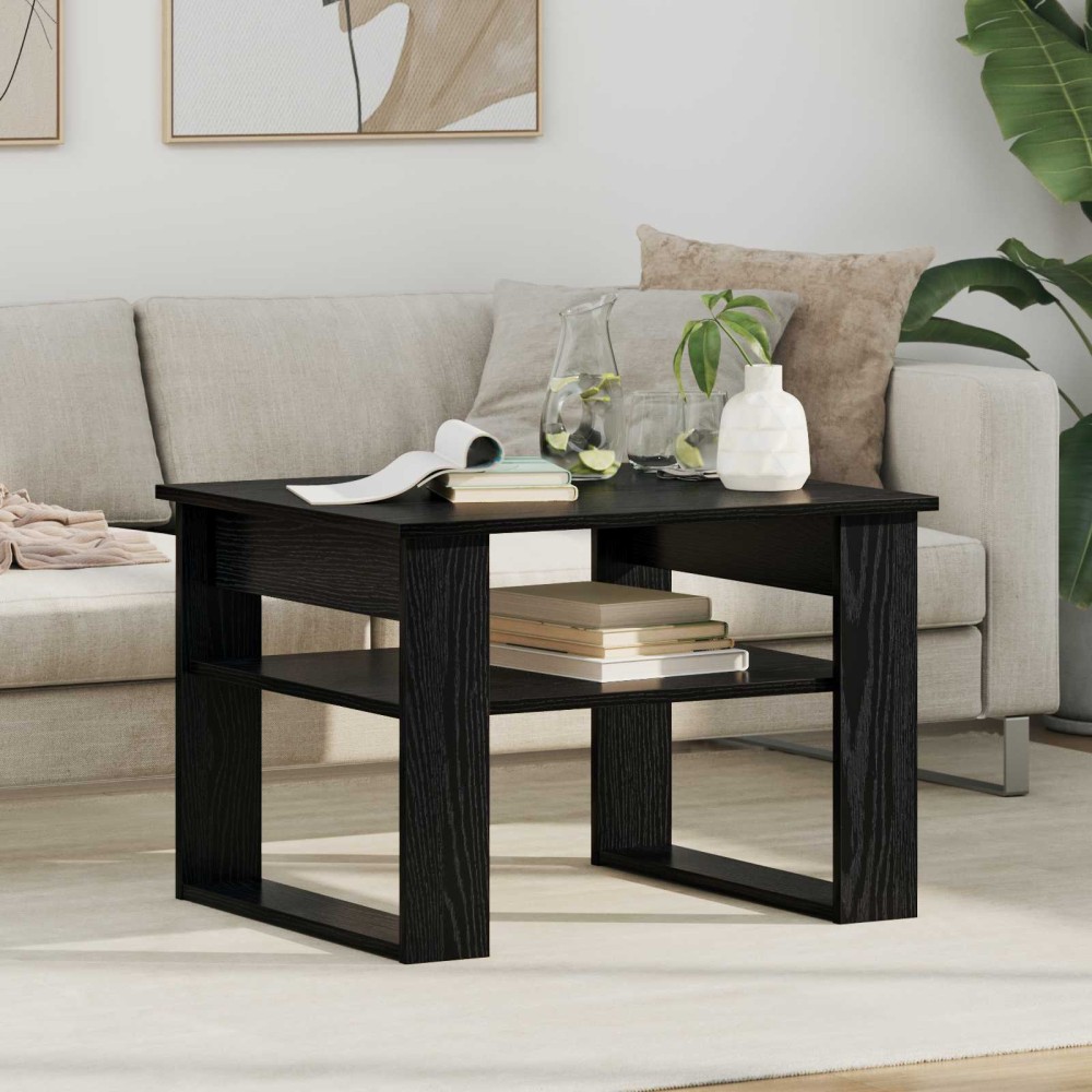 vidaXL Τραπεζάκι σαλονιού Μαύρη Οξυά 64 x 54 x 44 εκ