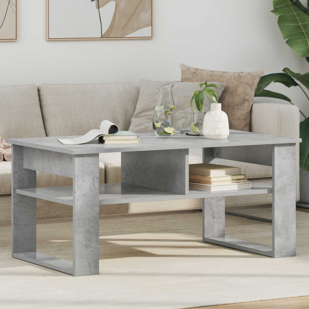 vidaXL Τραπεζάκι σαλονιού Σκυρόδεμα Γκρι 96 x 54 x 44 εκ