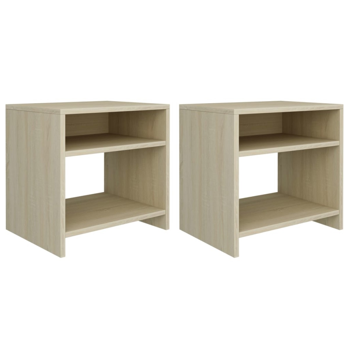 vidaXL Κομοδίνα 2 τεμ. Sonoma Δρυς 40 x 30 x 40 εκ. από Μοριοσανίδα