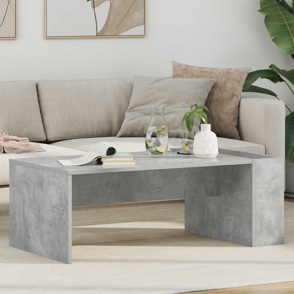 vidaXL Τραπεζάκι σαλονιού Σκυρόδεμα Γκρι 95 x 50 x 34 εκ
