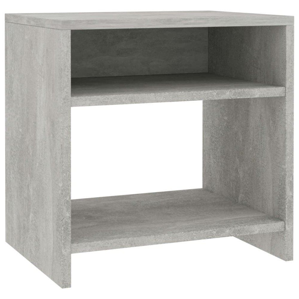 vidaXL Κομοδίνο Γκρι του Σκυροδέματος 40 x 30 x 40 εκ. από Επεξ. Ξύλο