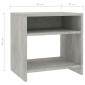 vidaXL Κομοδίνο Γκρι του Σκυροδέματος 40 x 30 x 40 εκ. από Μοριοσανίδα