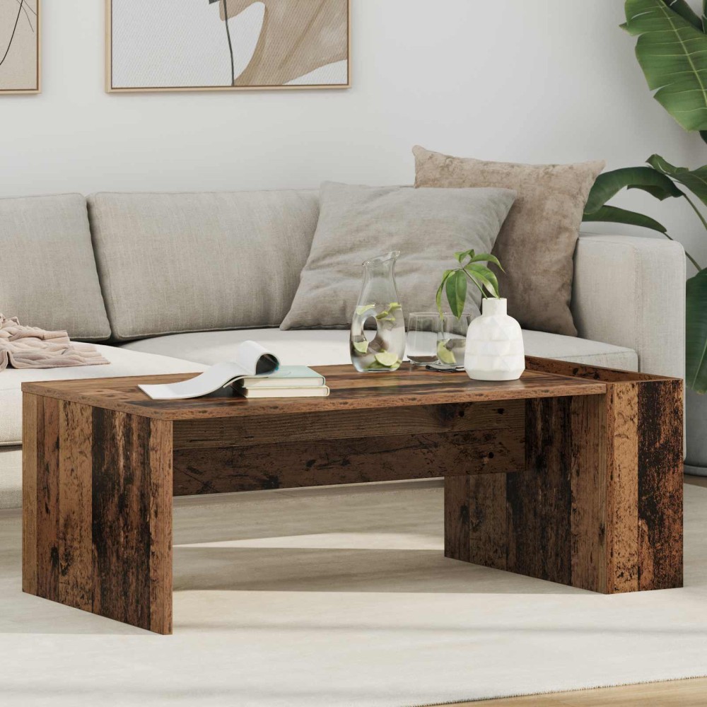 vidaXL Τραπεζάκι σαλονιού Παλιό ξύλο 95 x 50 x 34 εκ