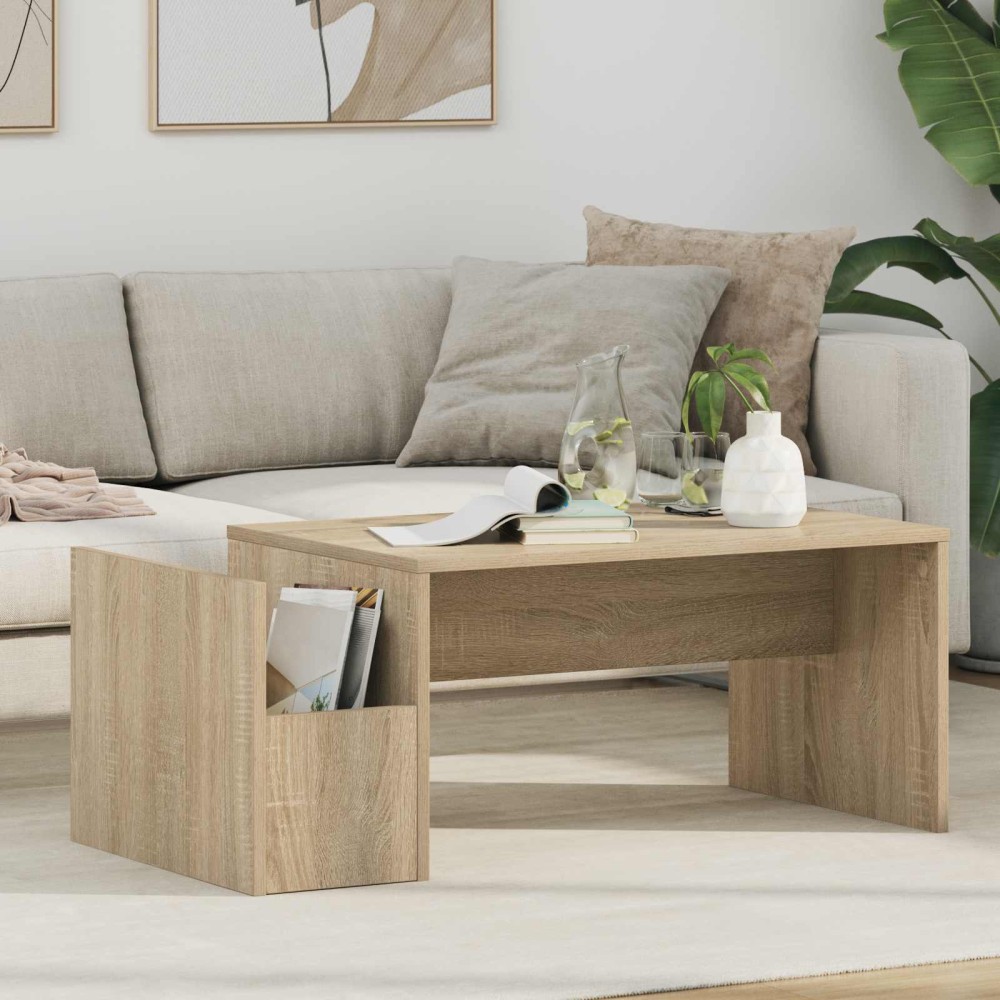 vidaXL Τραπεζάκι σαλονιού Δρύς Sonoma 90 x 45 x 35 cm