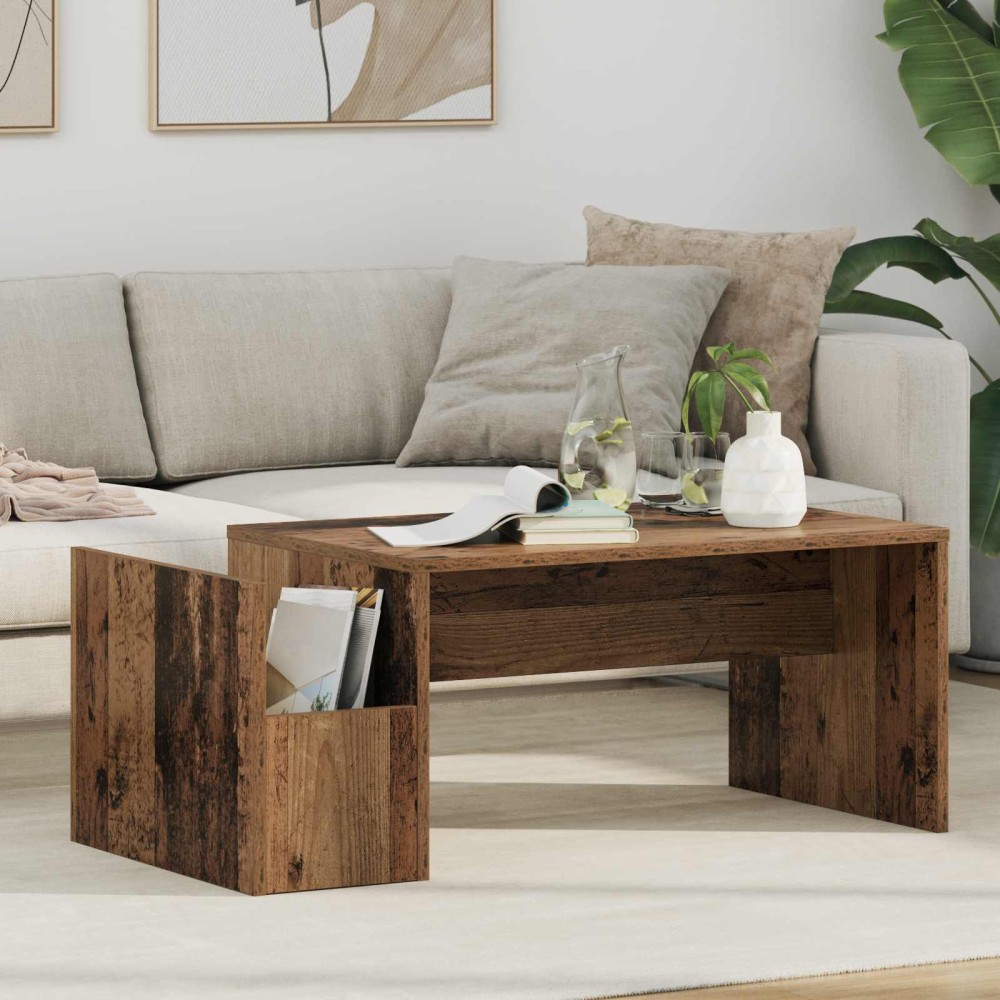 vidaXL Τραπεζάκι σαλονιού Παλιό ξύλο 90 x 45 x 35 cm
