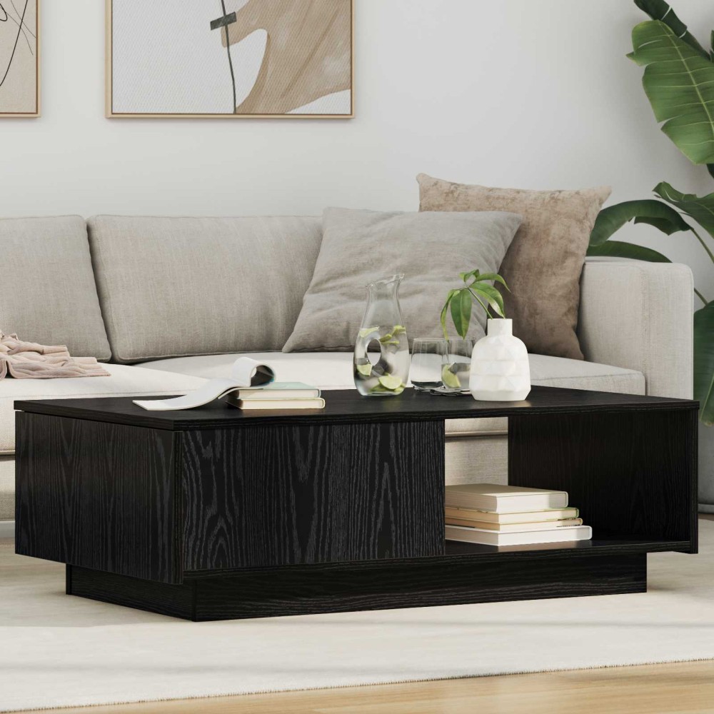 vidaXL Τραπεζάκι σαλονιού Μαύρη Οξυά 95 x 55 x 31 εκ