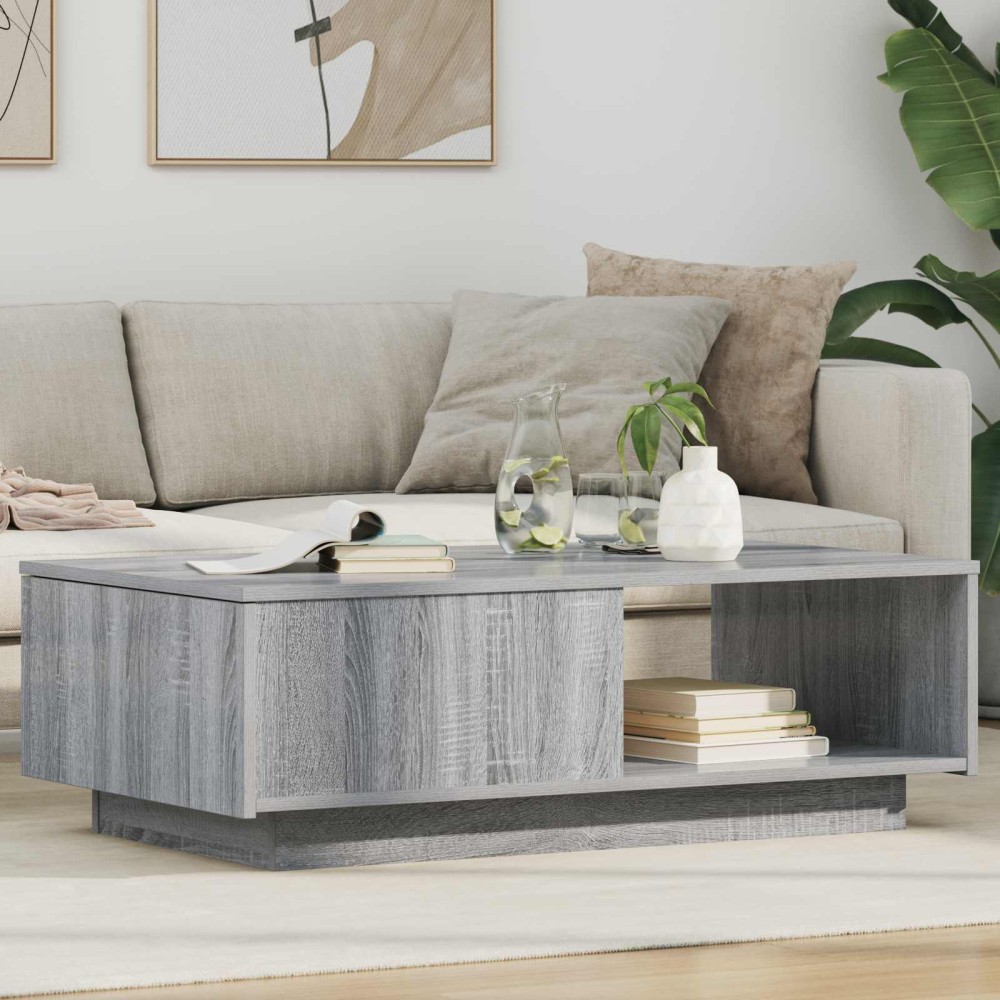 vidaXL Τραπεζάκι σαλονιού Γκρίζο Σονομα 95 x 55 x 31 εκ