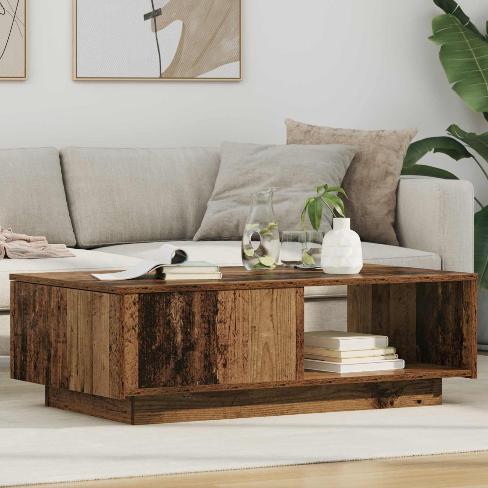 vidaXL Τραπεζάκι σαλονιού Παλιό ξύλο 95 x 55 x 31 εκ
