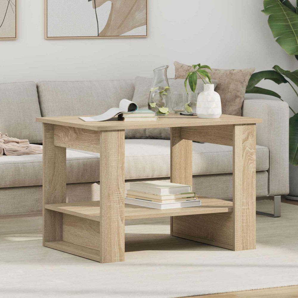 vidaXL Τραπεζάκι σαλονιού Δρύς Sonoma 72 x 50 x 50 εκ.