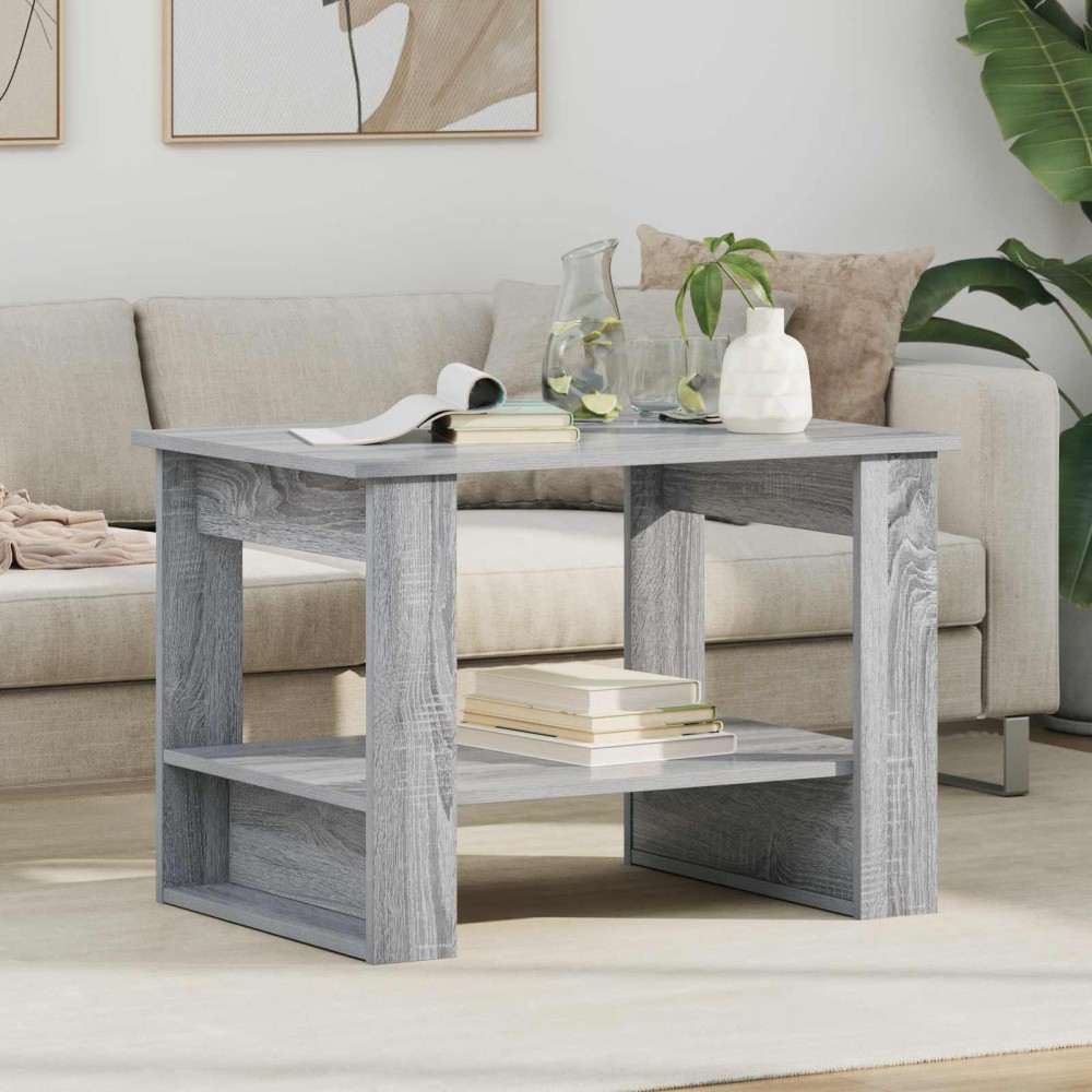 vidaXL Τραπεζάκι σαλονιού Γκρίζο Σονομα 72 x 50 x 50 εκ.