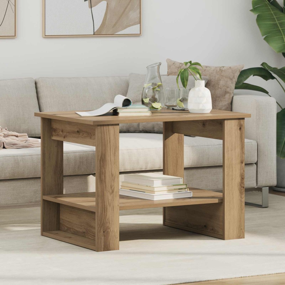vidaXL Τραπεζάκι σαλονιού Artisan Oak 72 x 50 x 50 εκ.