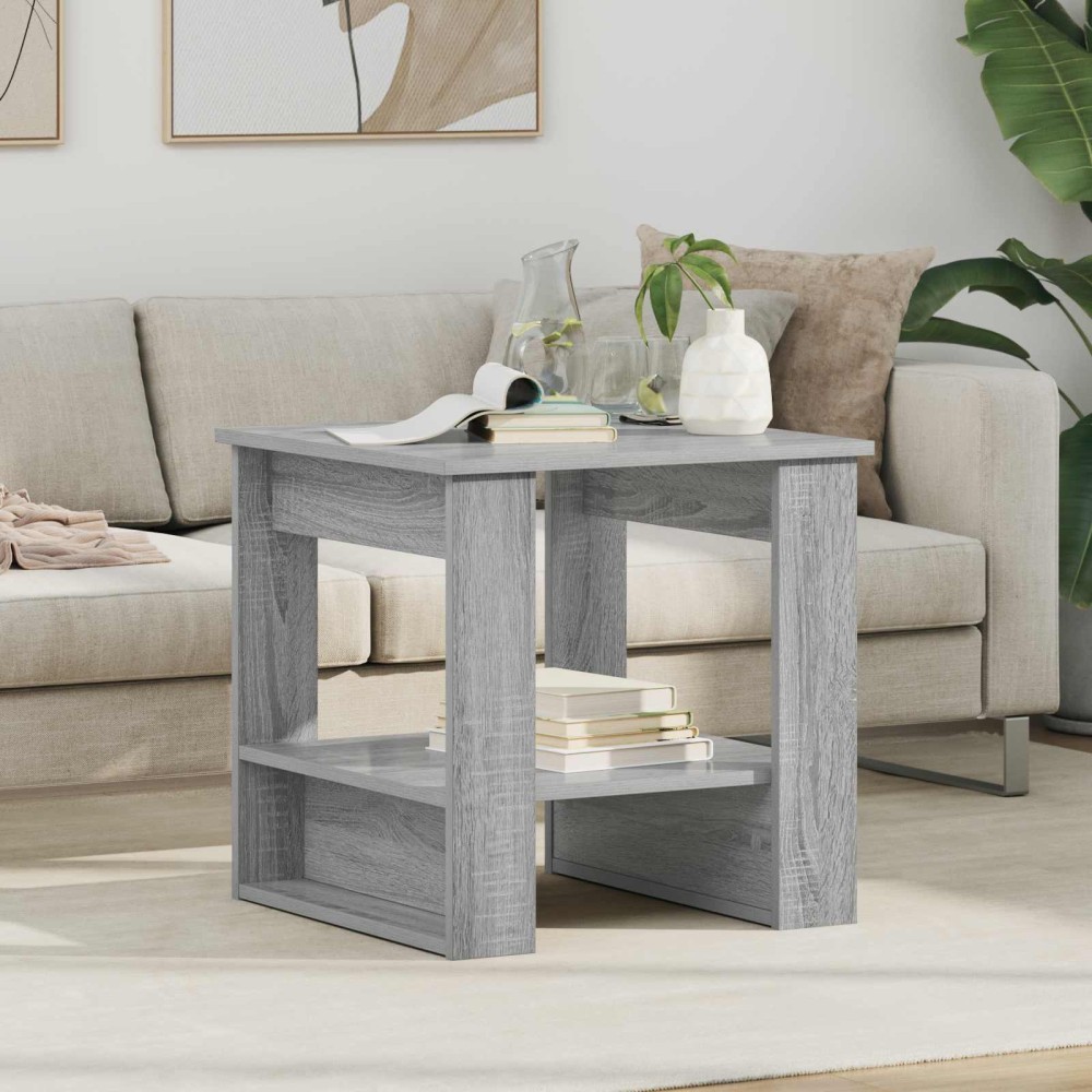 vidaXL Τραπεζάκι σαλονιού Γκρίζο Σονομα 51 x 50 x 50 εκ.