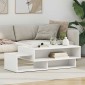 vidaXL Τραπεζάκι σαλονιού Λευκό 105 x 50 x 32,5 εκ Επεξεργασμένο Ξύλο