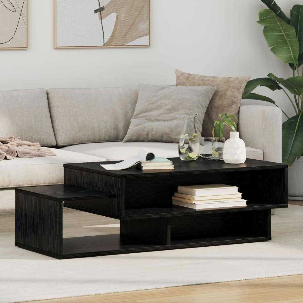 vidaXL Τραπεζάκι σαλονιού Μαύρη Οξυά 105 x 50 x 32,5 εκ
