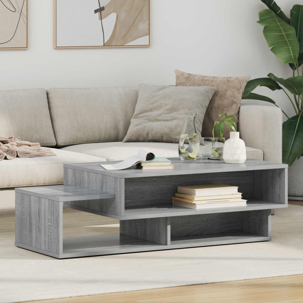 vidaXL Τραπεζάκι σαλονιού Γκρίζο Σονομα 105 x 50 x 32,5 εκ