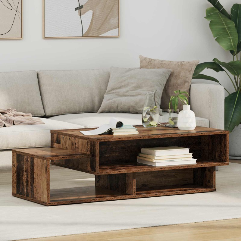 vidaXL Τραπεζάκι σαλονιού Παλιό ξύλο 105 x 50 x 32,5 εκ