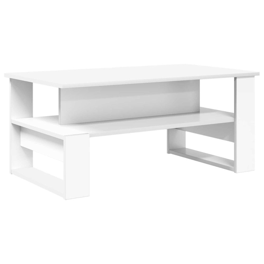 vidaXL Τραπεζάκι σαλονιού Λευκό 90 x 50 x 40 cm Επεξεργασμένο Ξύλο