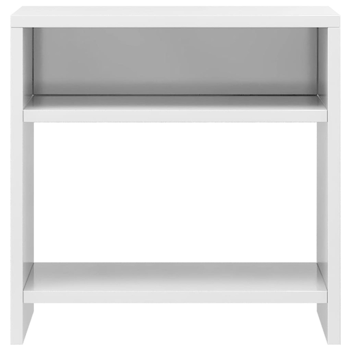 vidaXL Κομοδίνα 2 τεμ. Γυαλιστερό Λευκό 40x30x40 εκ. από Μοριοσανίδα