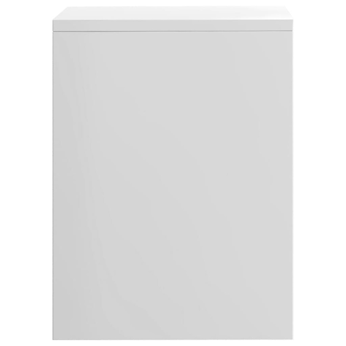 vidaXL Κομοδίνα 2 τεμ. Γυαλιστερό Λευκό 40x30x40 εκ. από Μοριοσανίδα