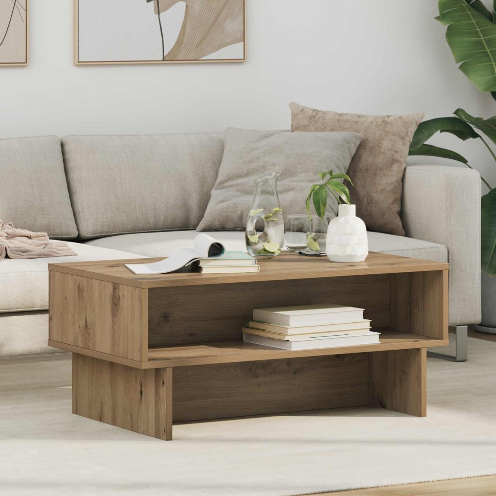 vidaXL Τραπεζάκι σαλονιού Artisan Oak 80 x 46 x 35 εκ.