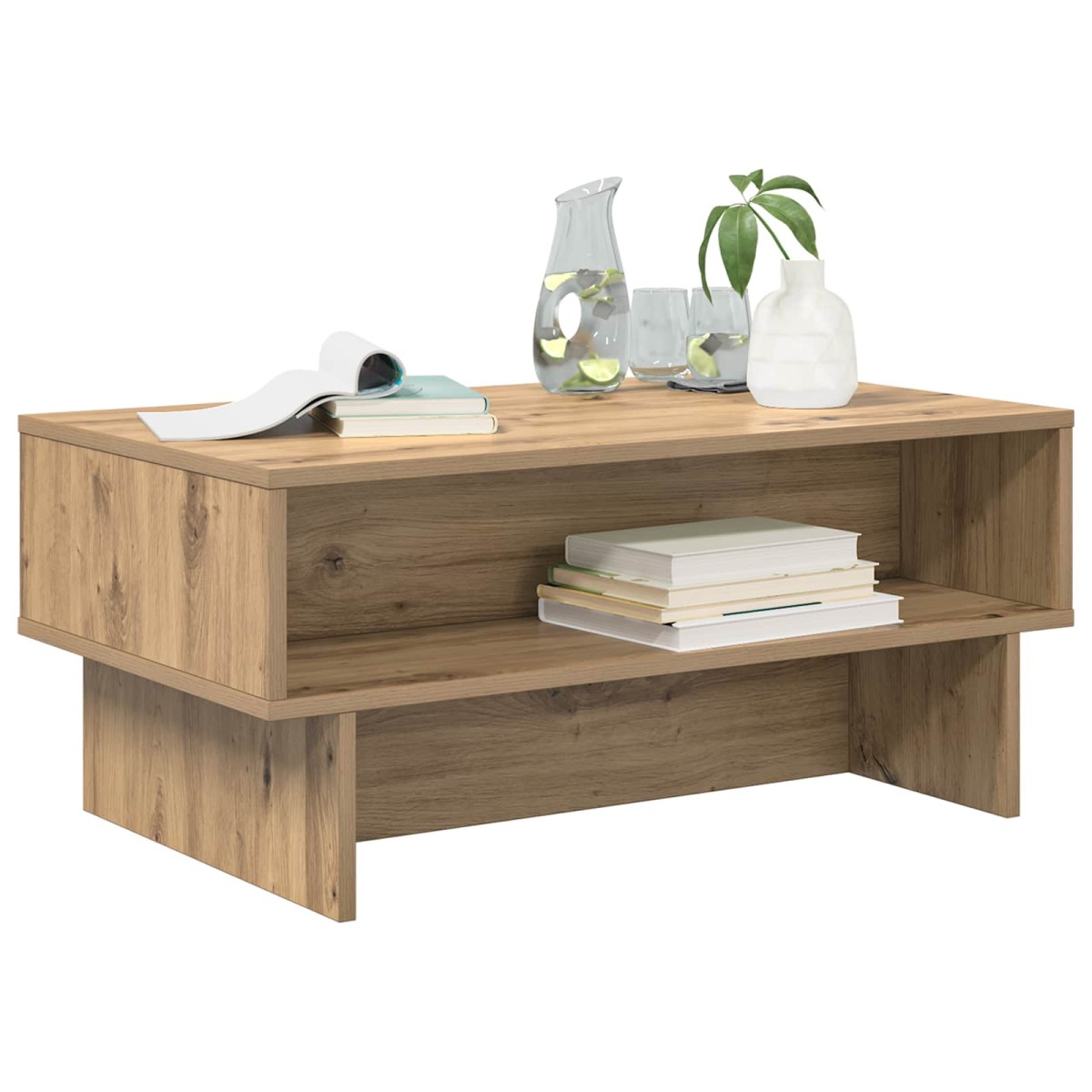 vidaXL Τραπεζάκι σαλονιού Artisan Oak 80 x 46 x 35 εκ.